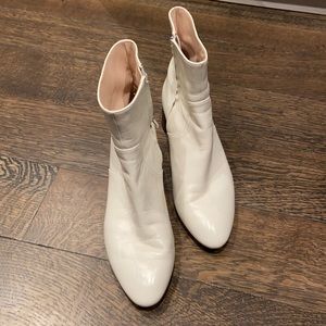 On-trend white booties